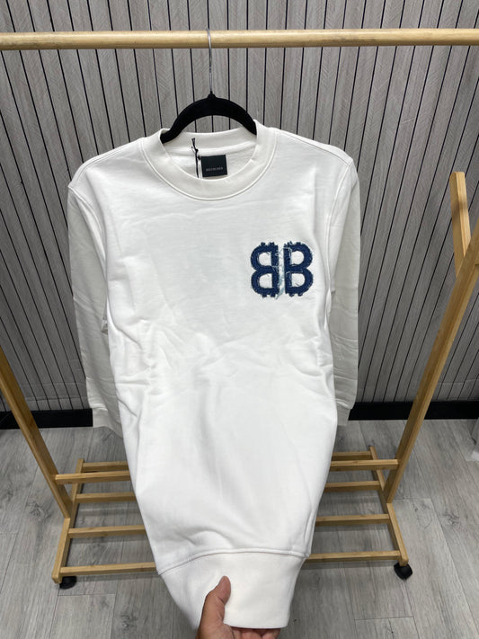 Bluza Barbat BB Alb