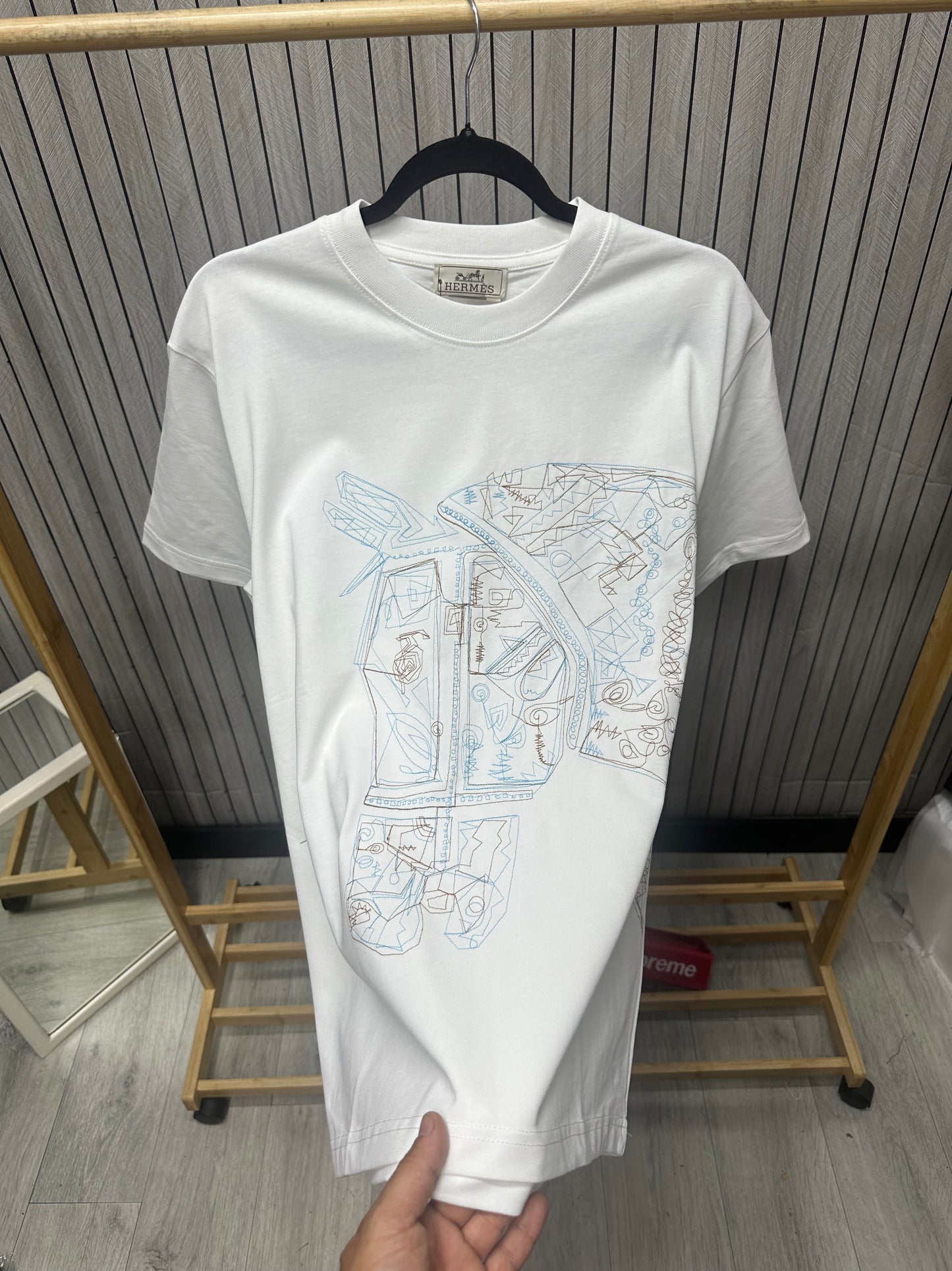 Tricou Bărbat Herm Alb