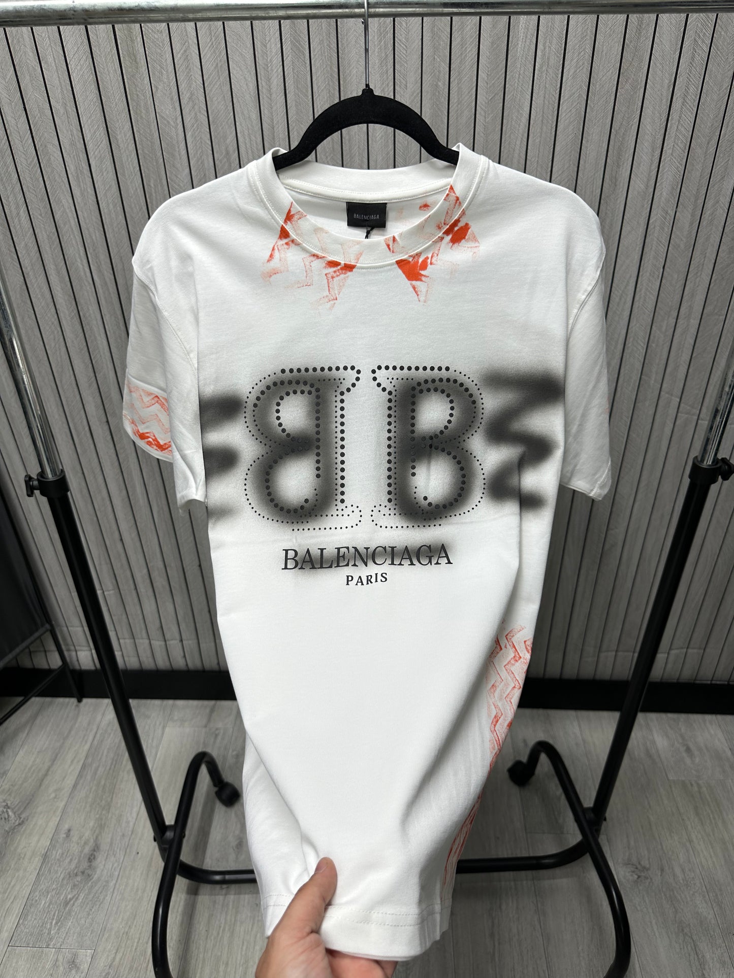 Tricou barbat Double White