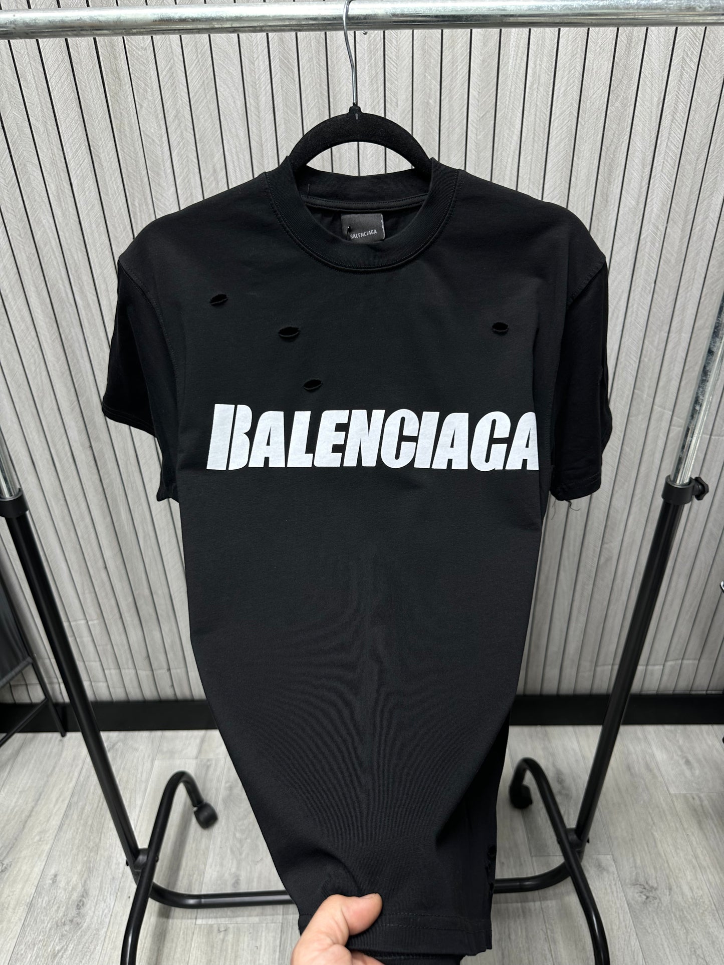Tricou barbat BG Negru Ripped