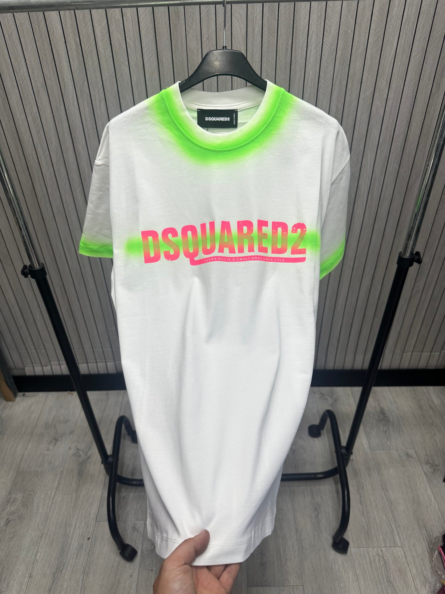 Tricou barbat D2 White Pnk