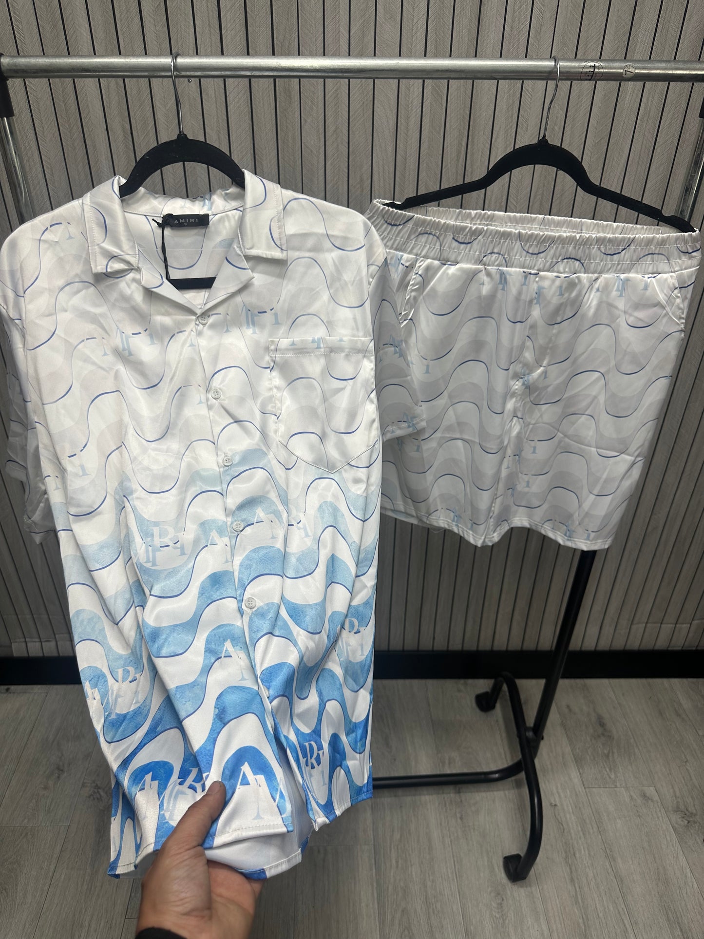 Compleu Barbat AMR White Blue