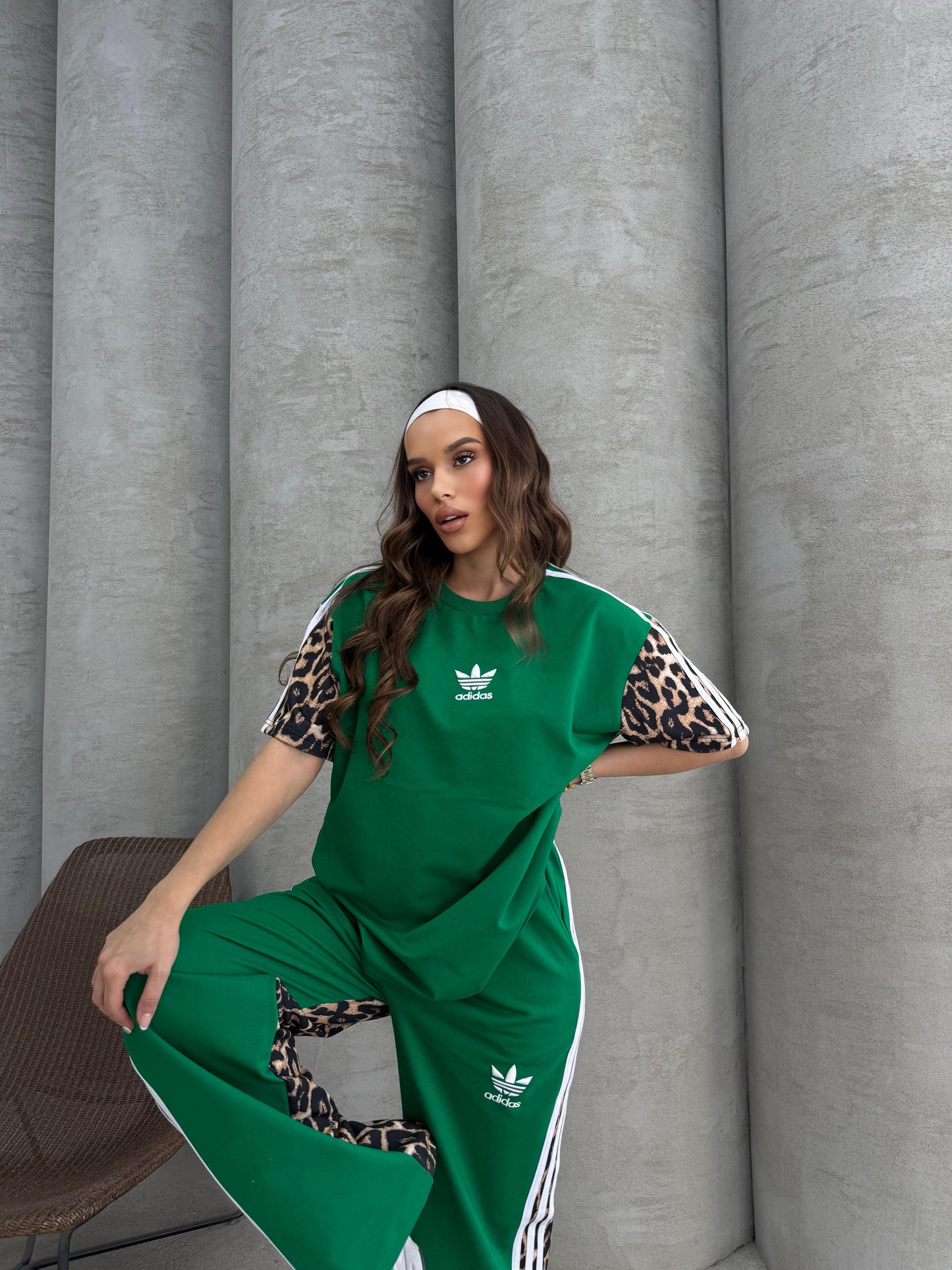 Compleu damă Animal Print Verde