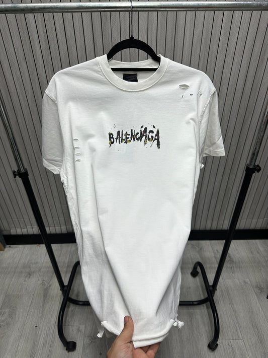 Tricou barbat BG Alb