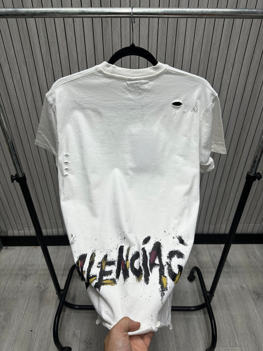 Tricou barbat BG Alb