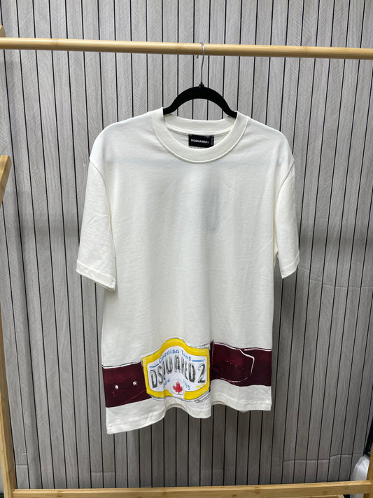 Tricou Barbat Qdes Alb