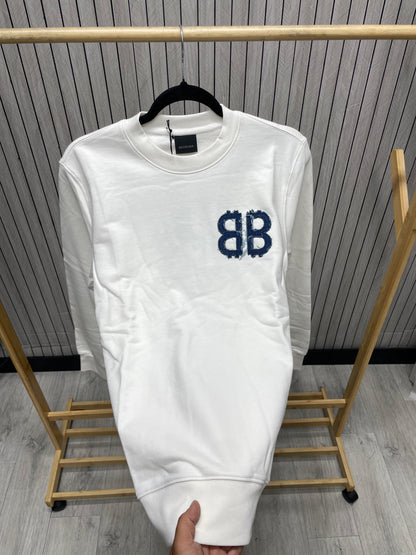 Bluza Barbat BB Alb