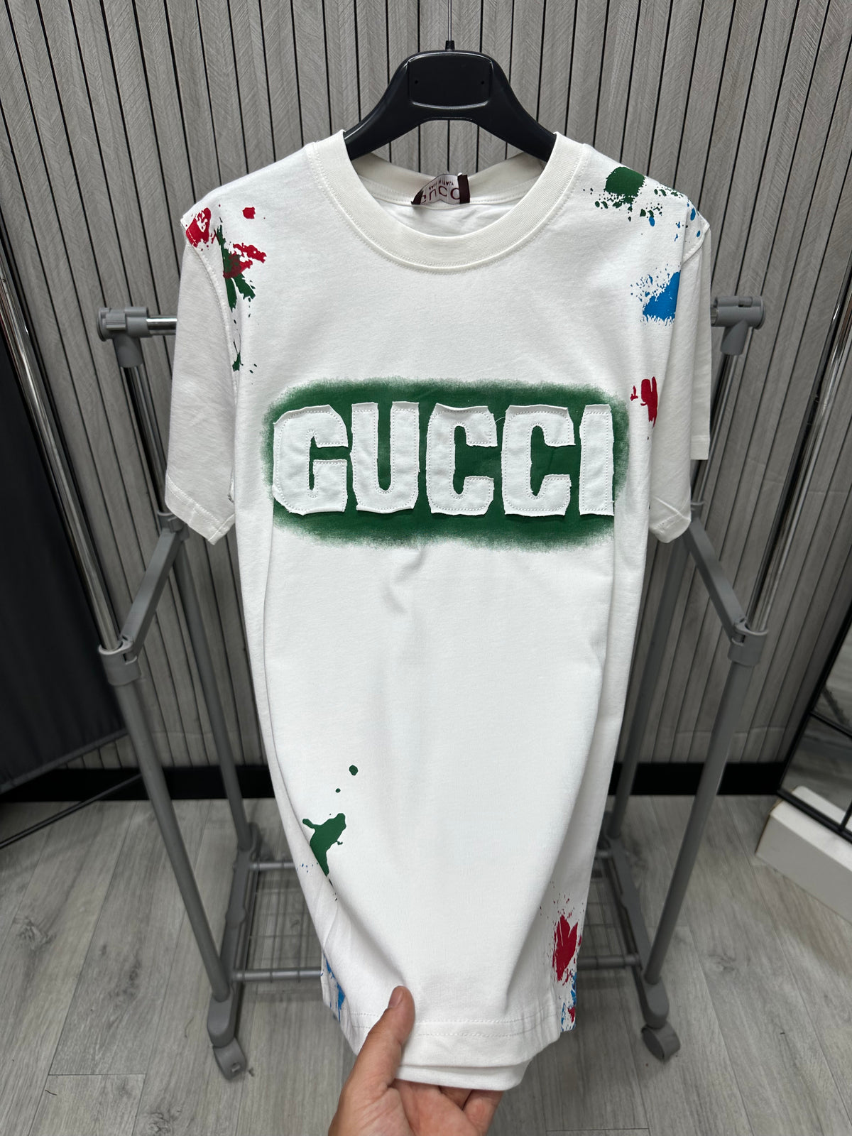 Tricou barbat GGC White Green