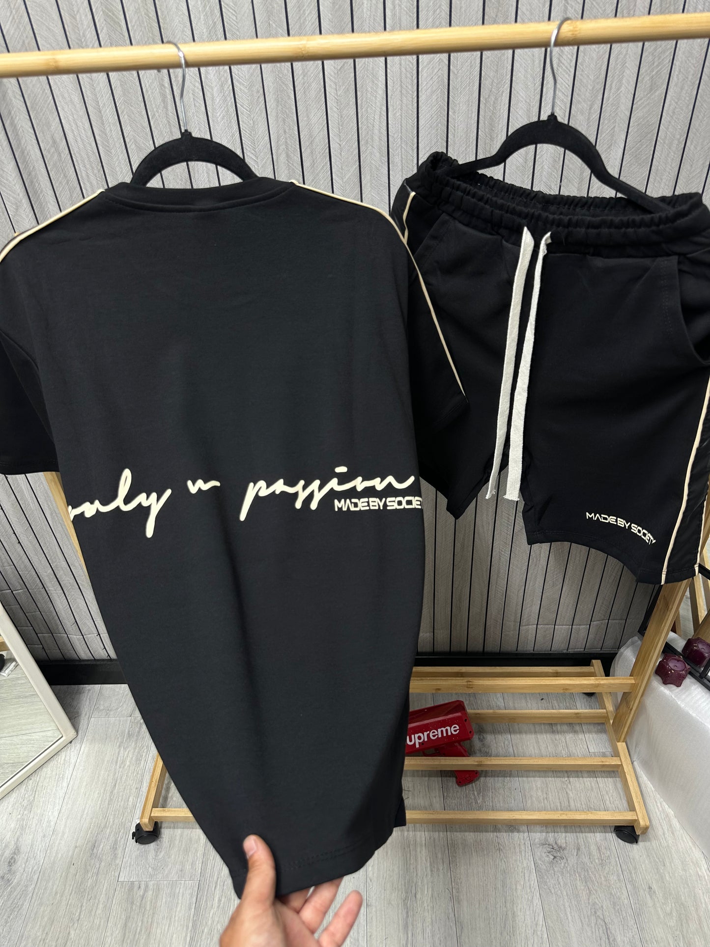 Compleu Barbat Msy Negru Crem