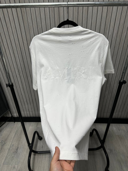 Tricou barbat RIA White Ripped