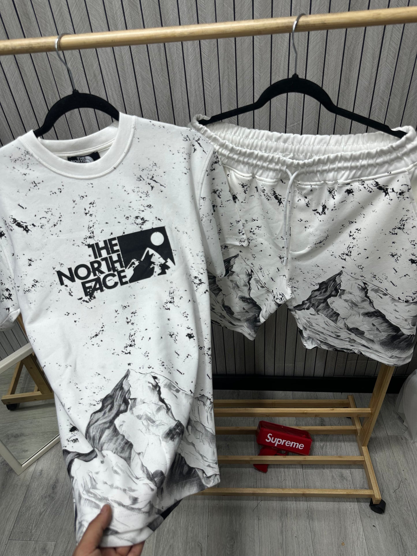 Compleu Barbat TNF Alb