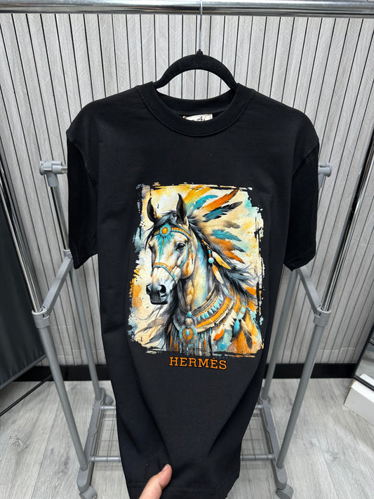 Tricou barbat HRS Black