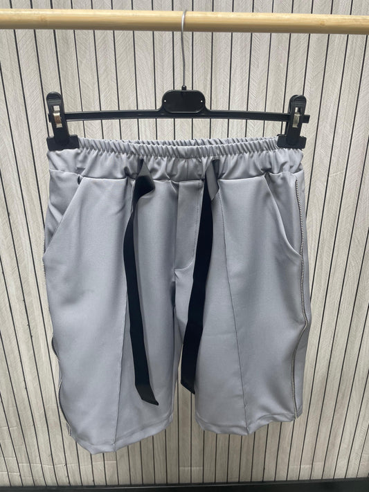 Pantaloni barbat cu snur gri