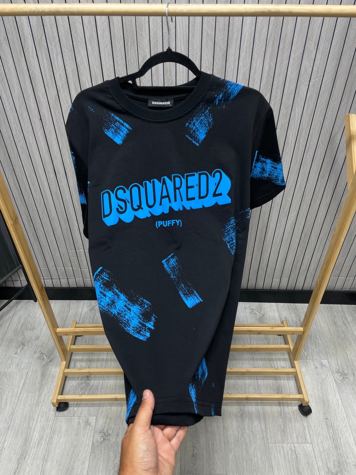 Tricou Bărbat Dqpuf Negru