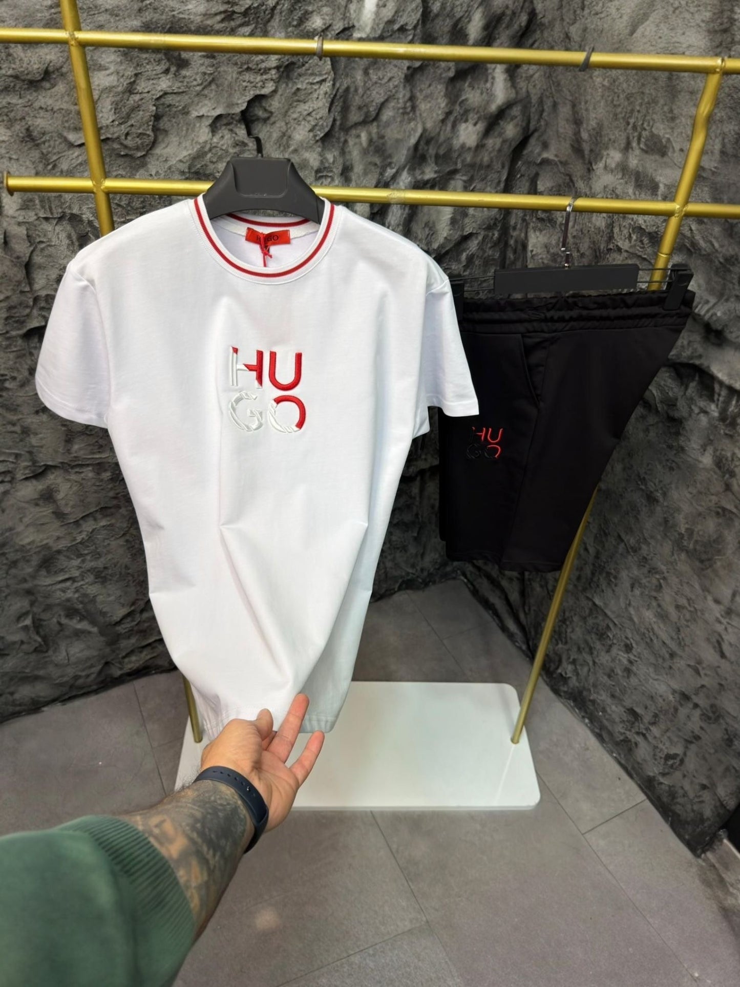 Compleu barbat HG White Black