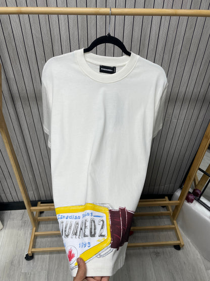 Tricou Barbat Qdes Alb