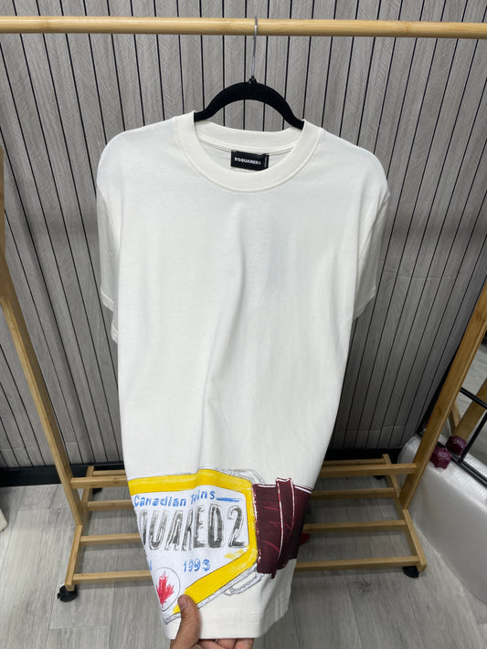 Tricou Barbat Qdes Alb