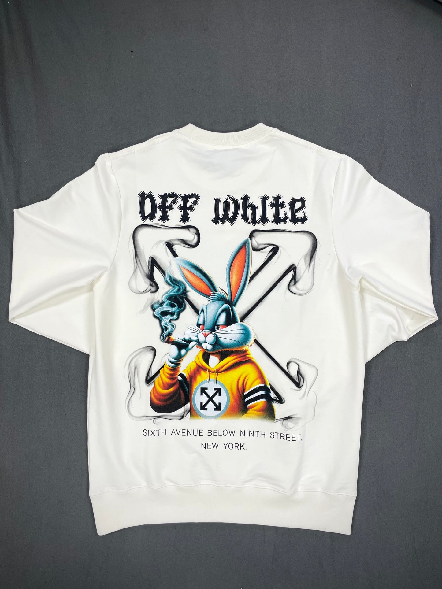 Bluza Barbat OffBugs Alb