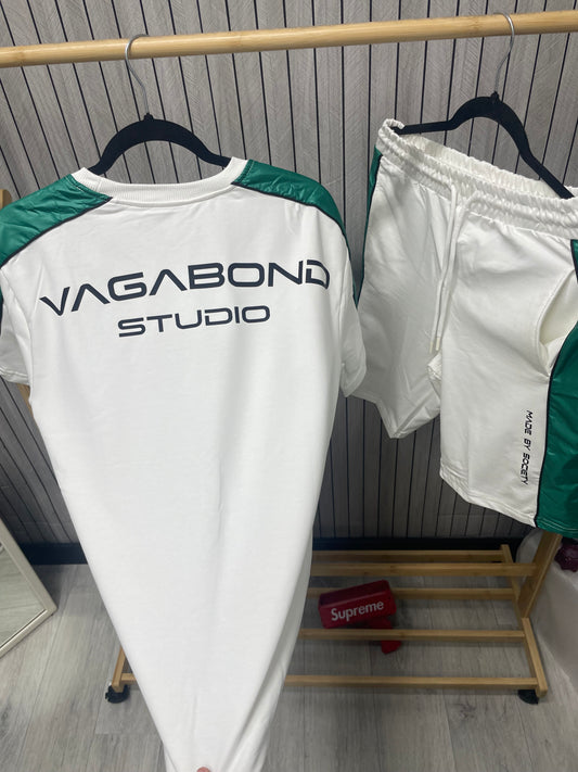 Compleu Barbat SBM Alb Verde