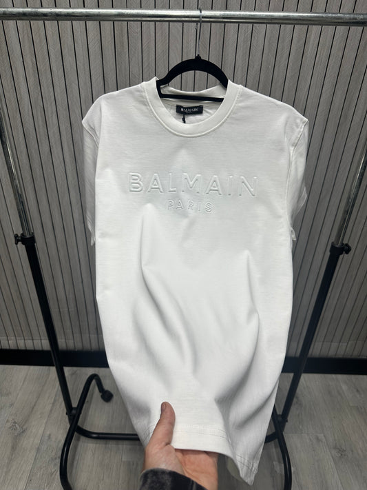 Tricou barbat BALM Alb