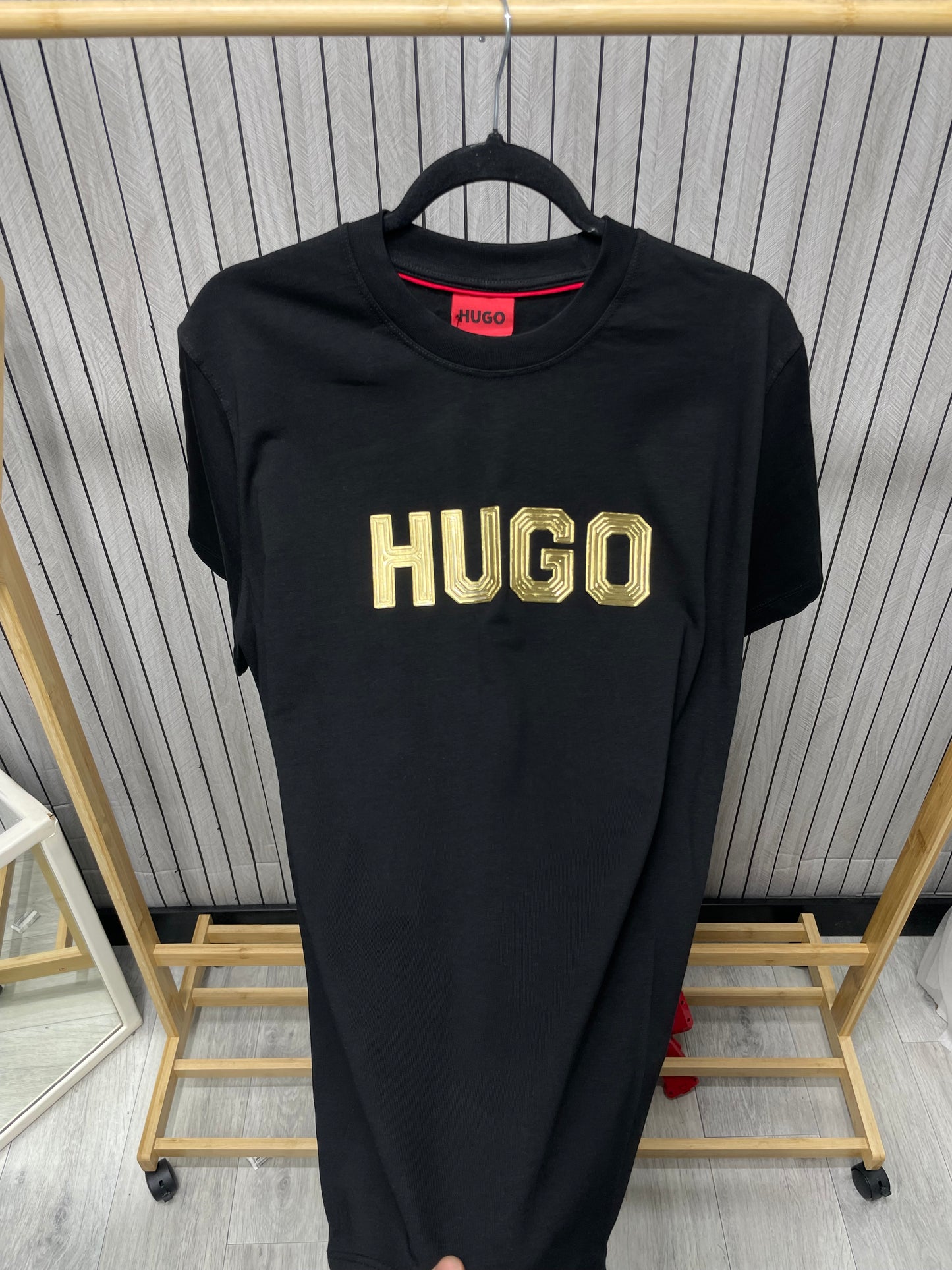 Tricou Barbat Hu Negru Gold