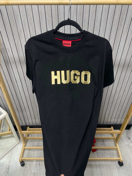 Tricou Barbat Hu Negru Gold