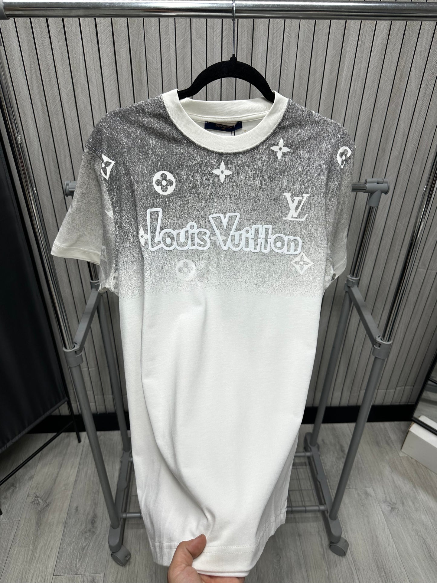 Tricou barbat LousVu White Grey