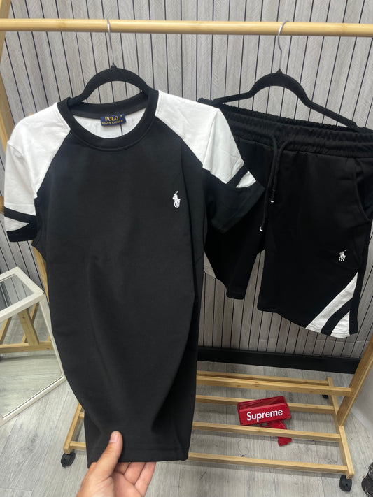 Compleu Barbat Rpo Alb Negru
