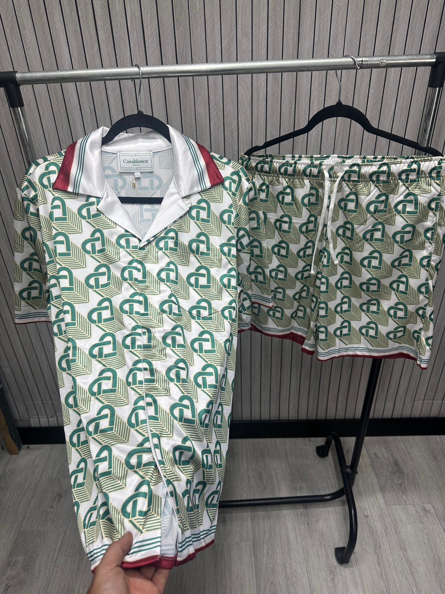 Compleu Barbat CSB White Green