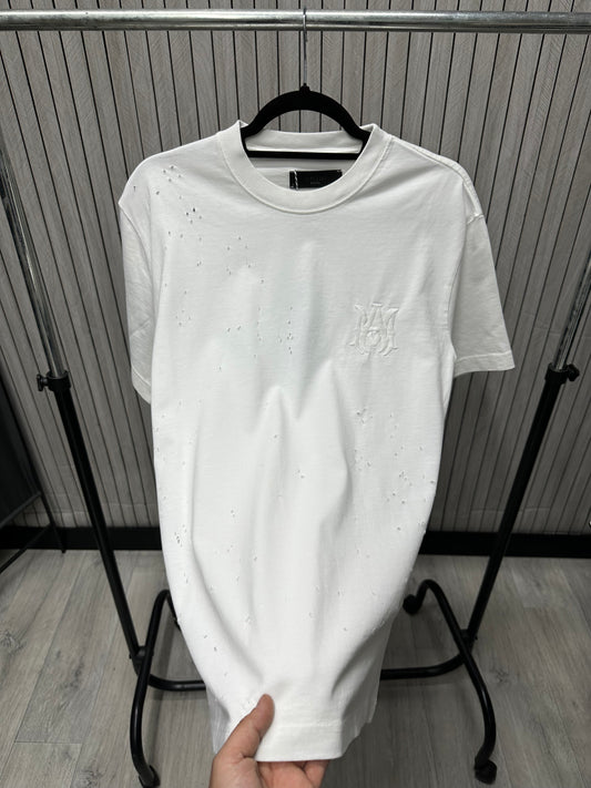 Tricou barbat RIA White Ripped