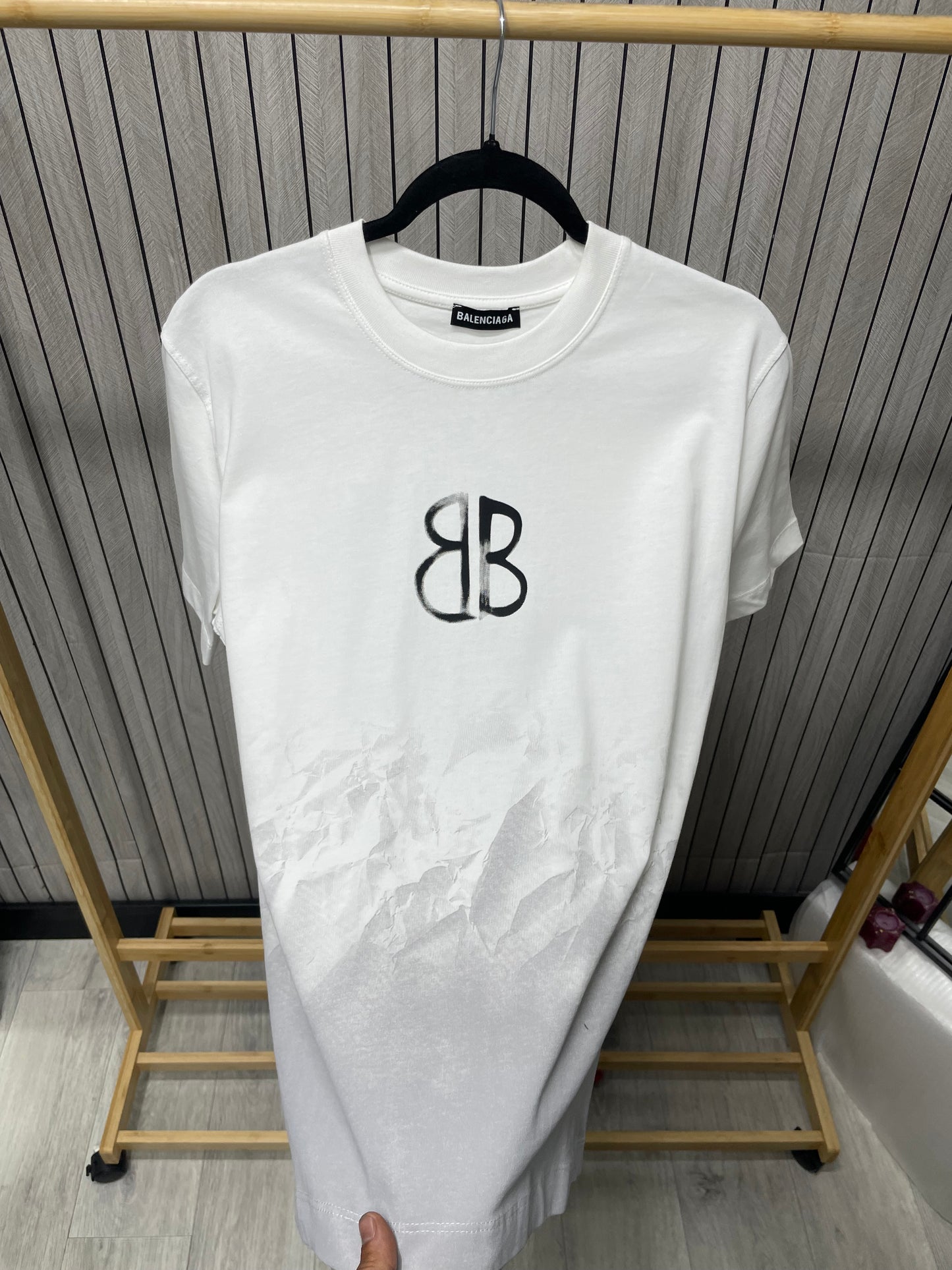 Tricou Barbat Bab Alb Gri