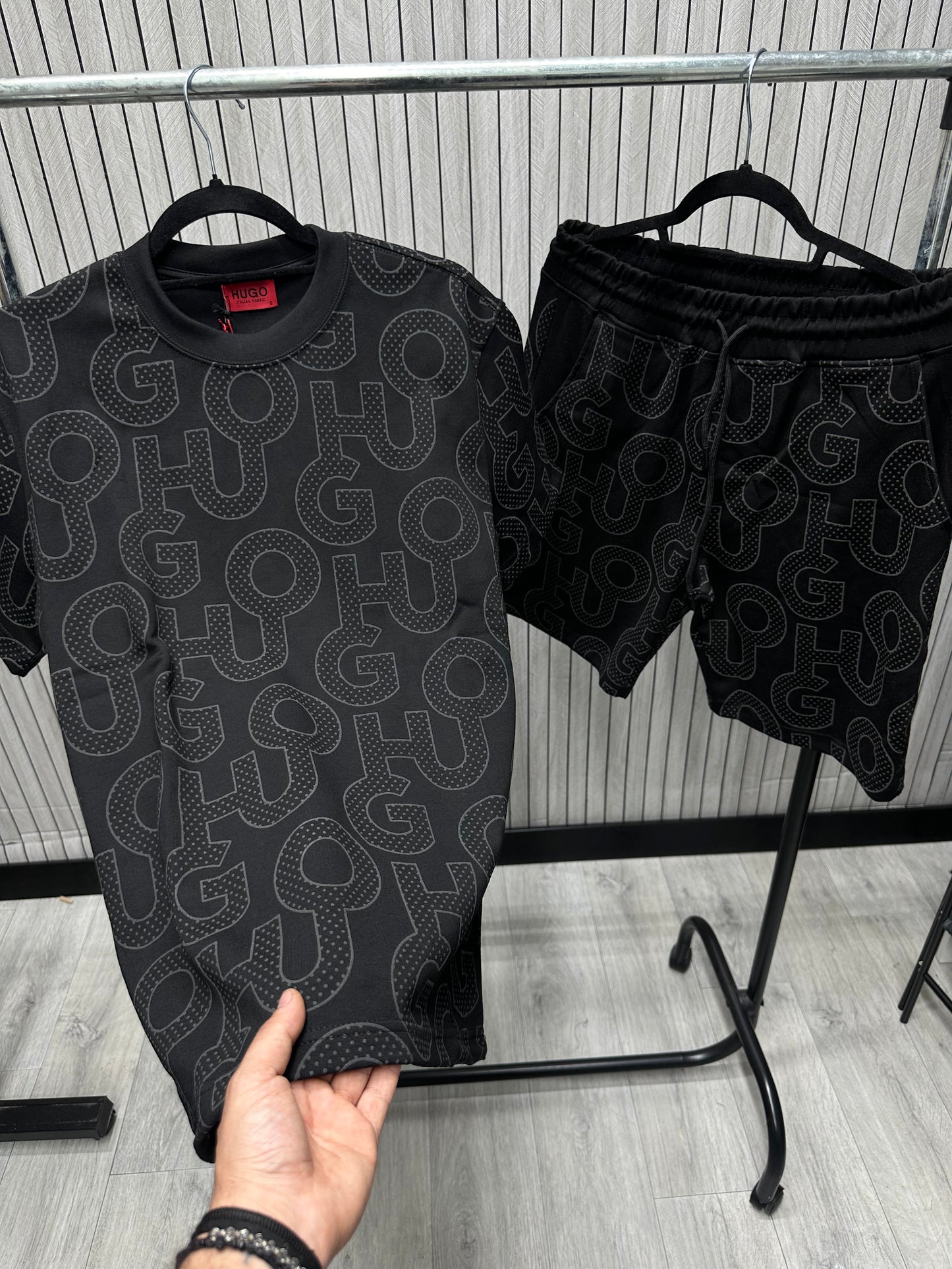 Compleu Barbat HG Black Grey