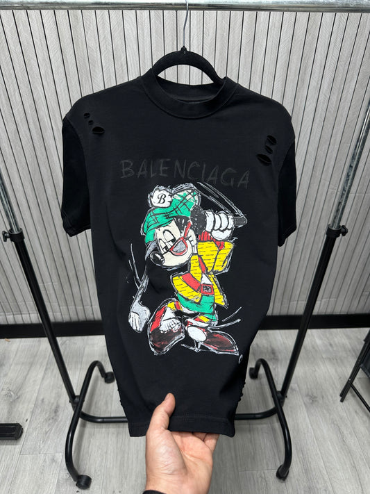 Tricou barbat AB Negru Ripped