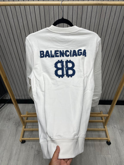Bluza Barbat BB Alb
