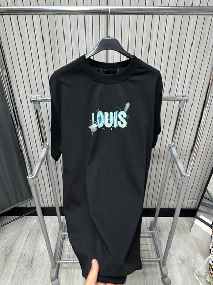 Tricou barbat Louis black Blue