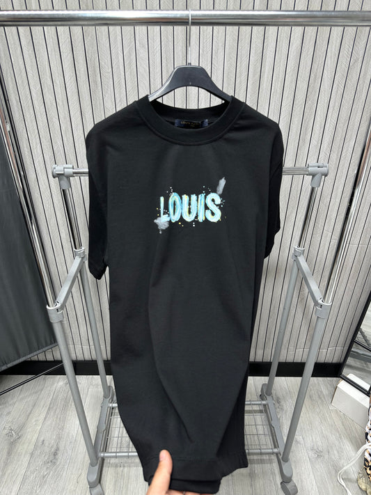 Tricou barbat Louis black Blue