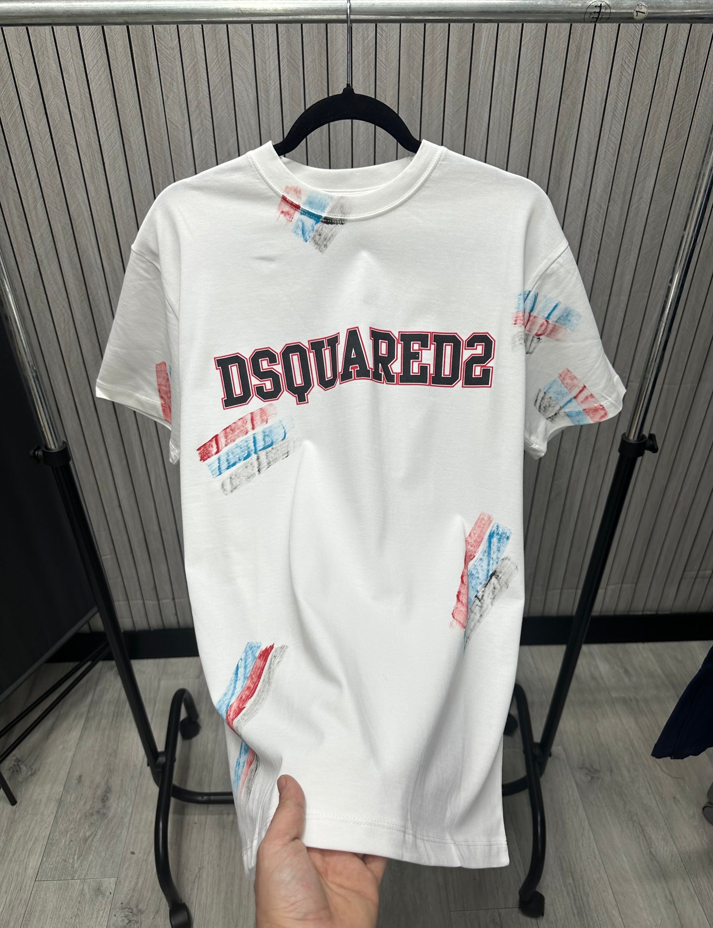 Tricou barbat DQS Alb