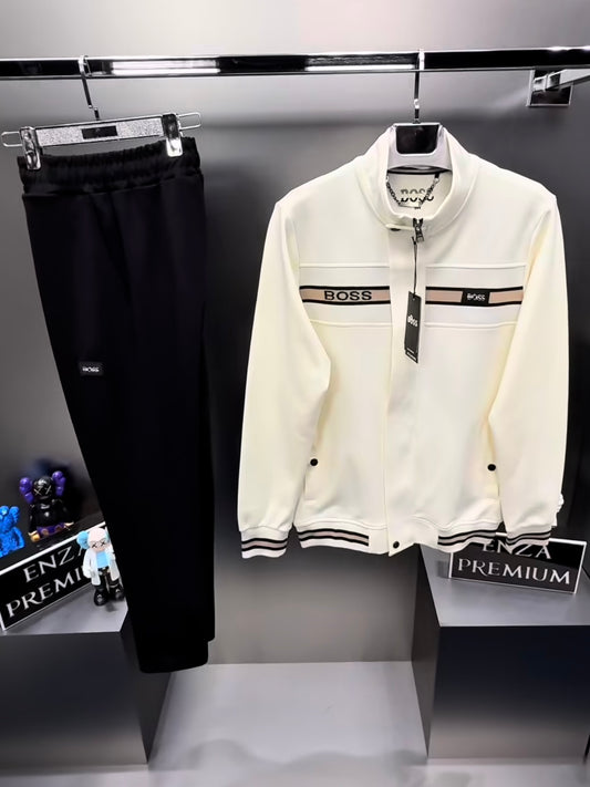 Trening Barbat SS Alb