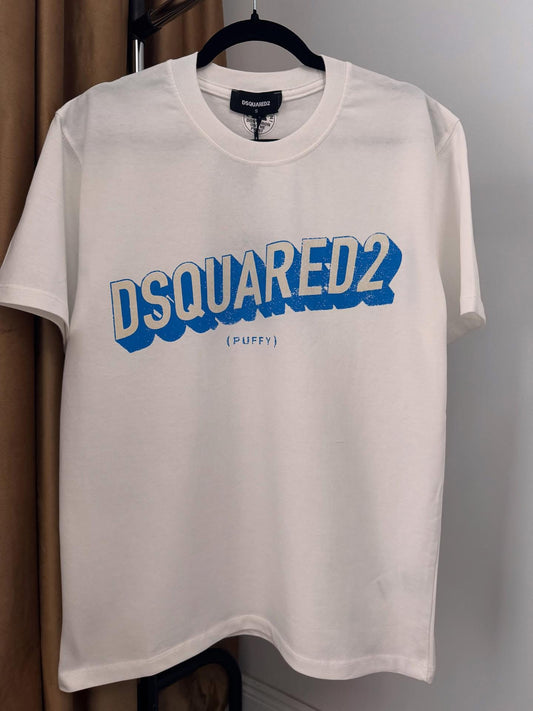 Tricou Barbat Dsq Puffy Alb