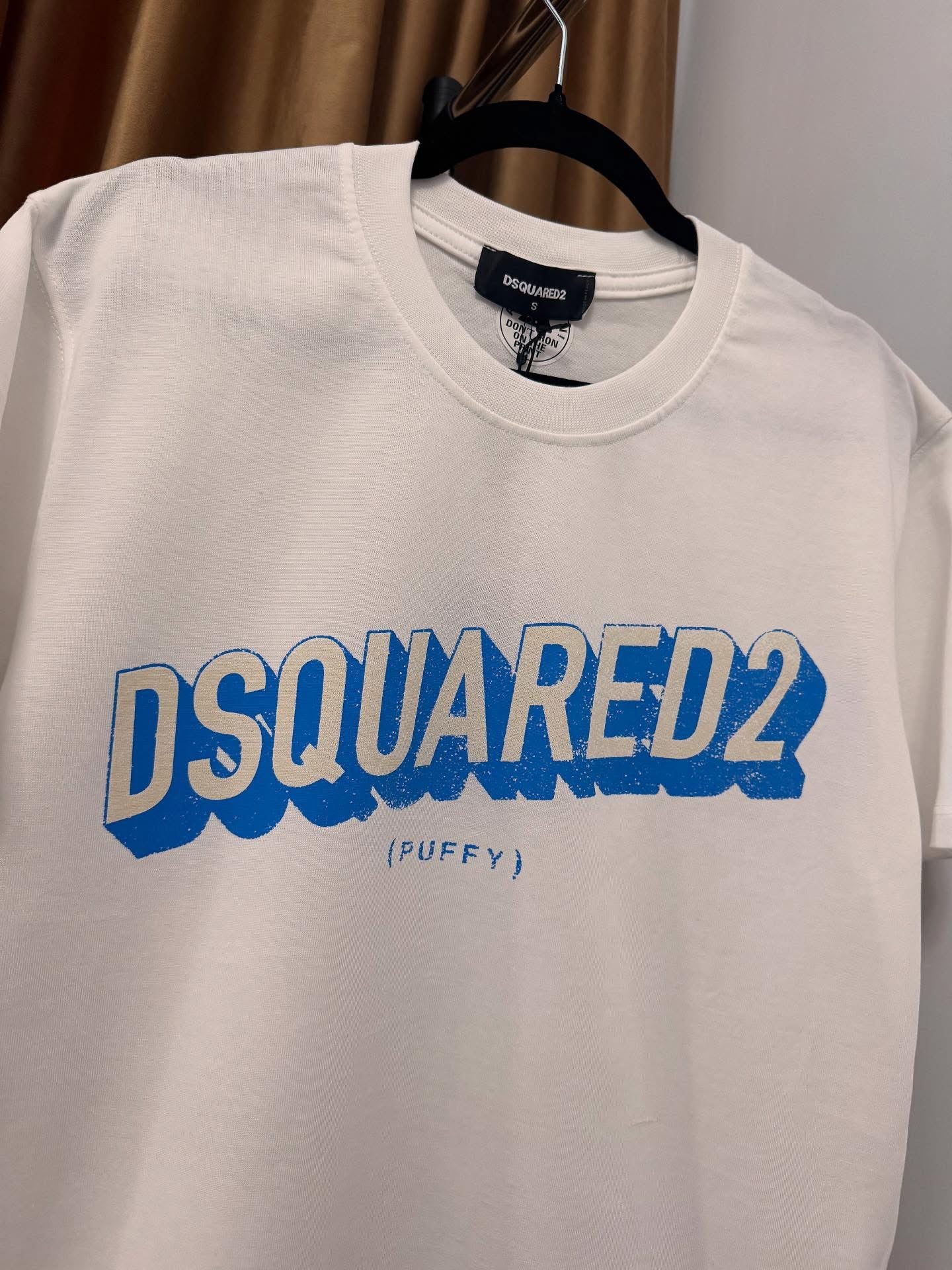 Tricou Barbat Dsq Puffy Alb