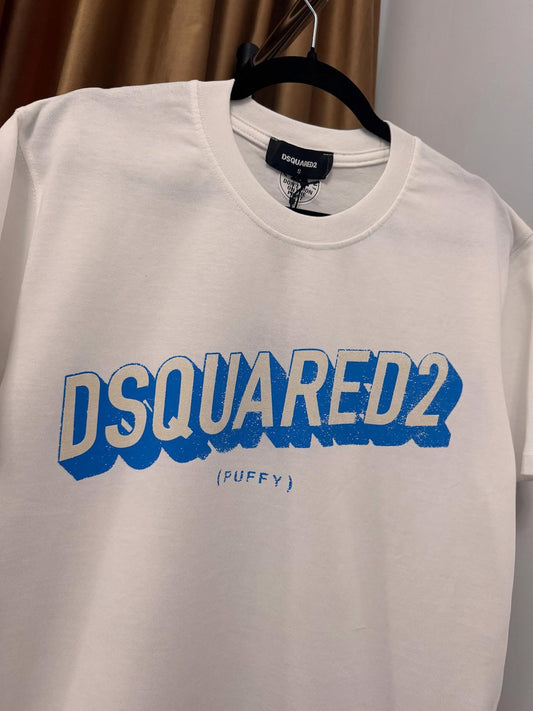 Tricou Barbat Dsq Puffy Alb