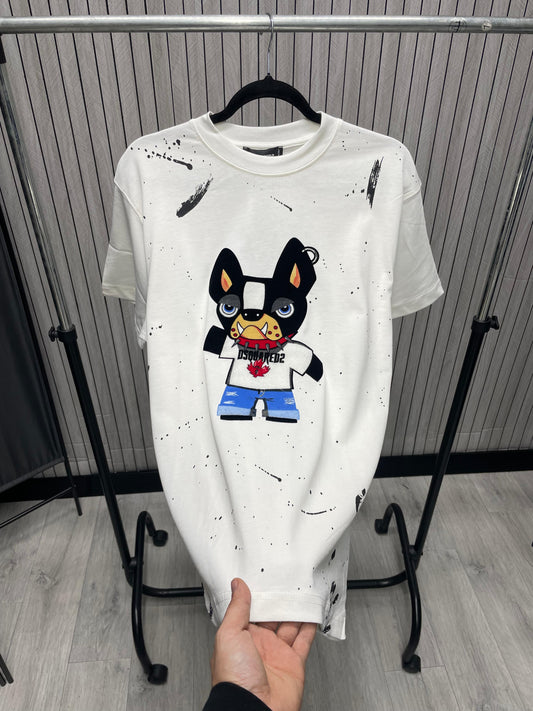 Tricou barbat Buldo Alb