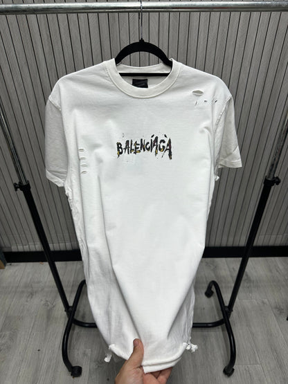 Tricou barbat BG Alb