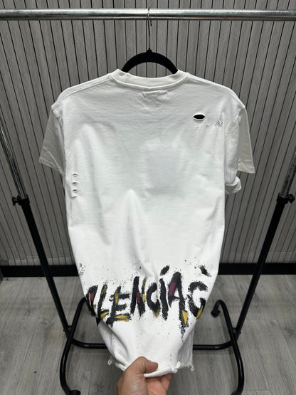 Tricou barbat BG Alb