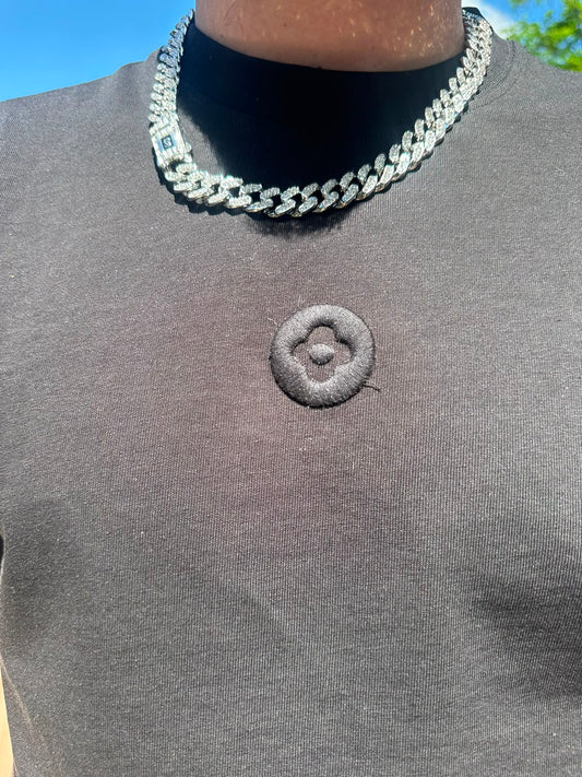 Lanț Cuban Silver -Iced