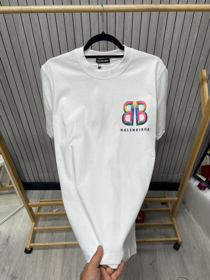 Tricou Bărbat Rainbow Alb