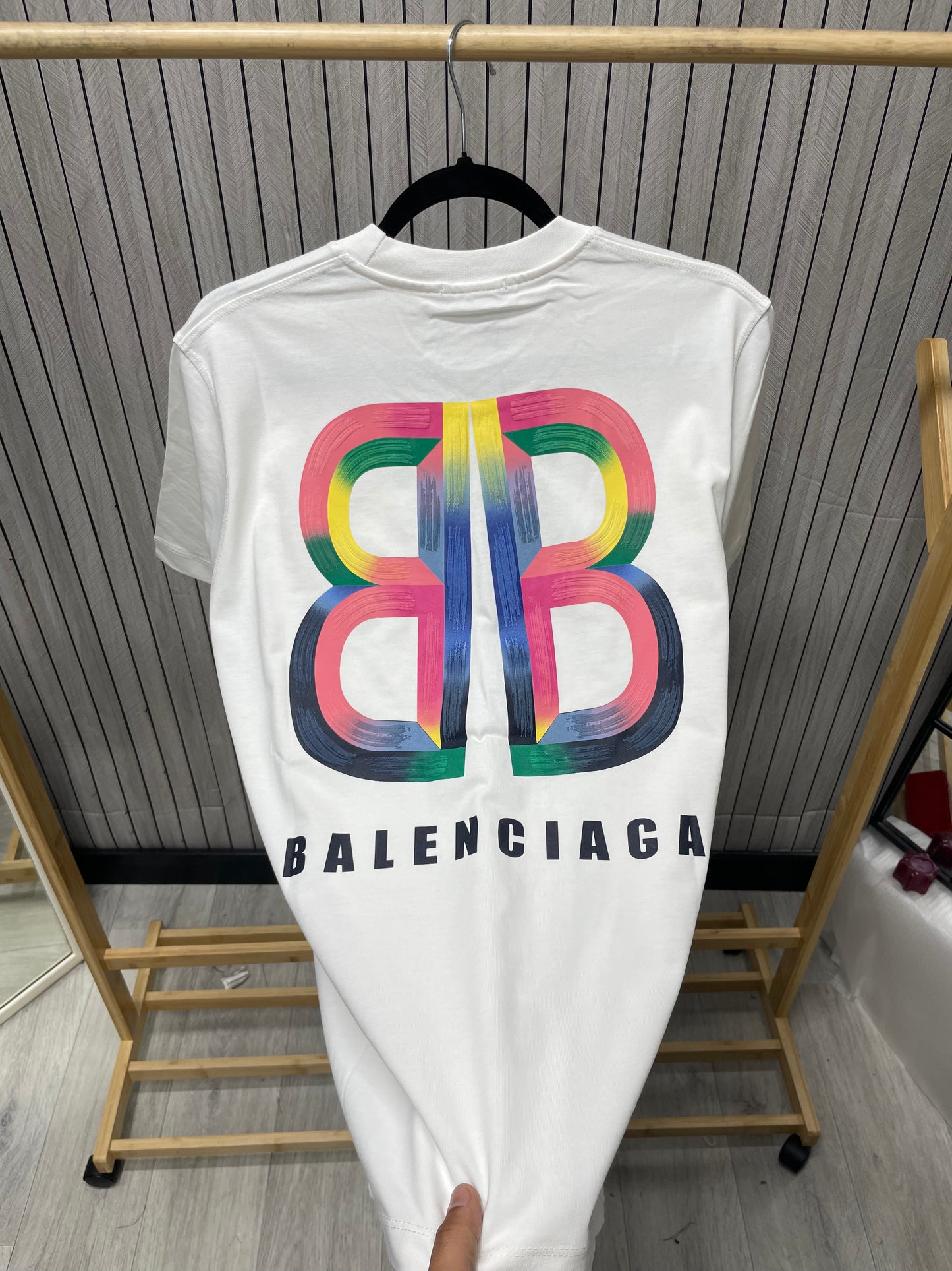 Tricou Bărbat Rainbow Alb
