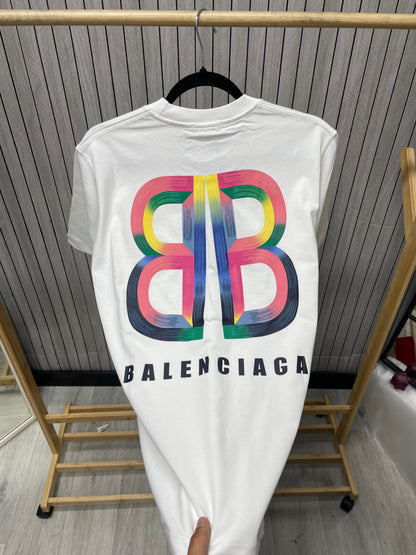 Tricou Bărbat Rainbow Alb